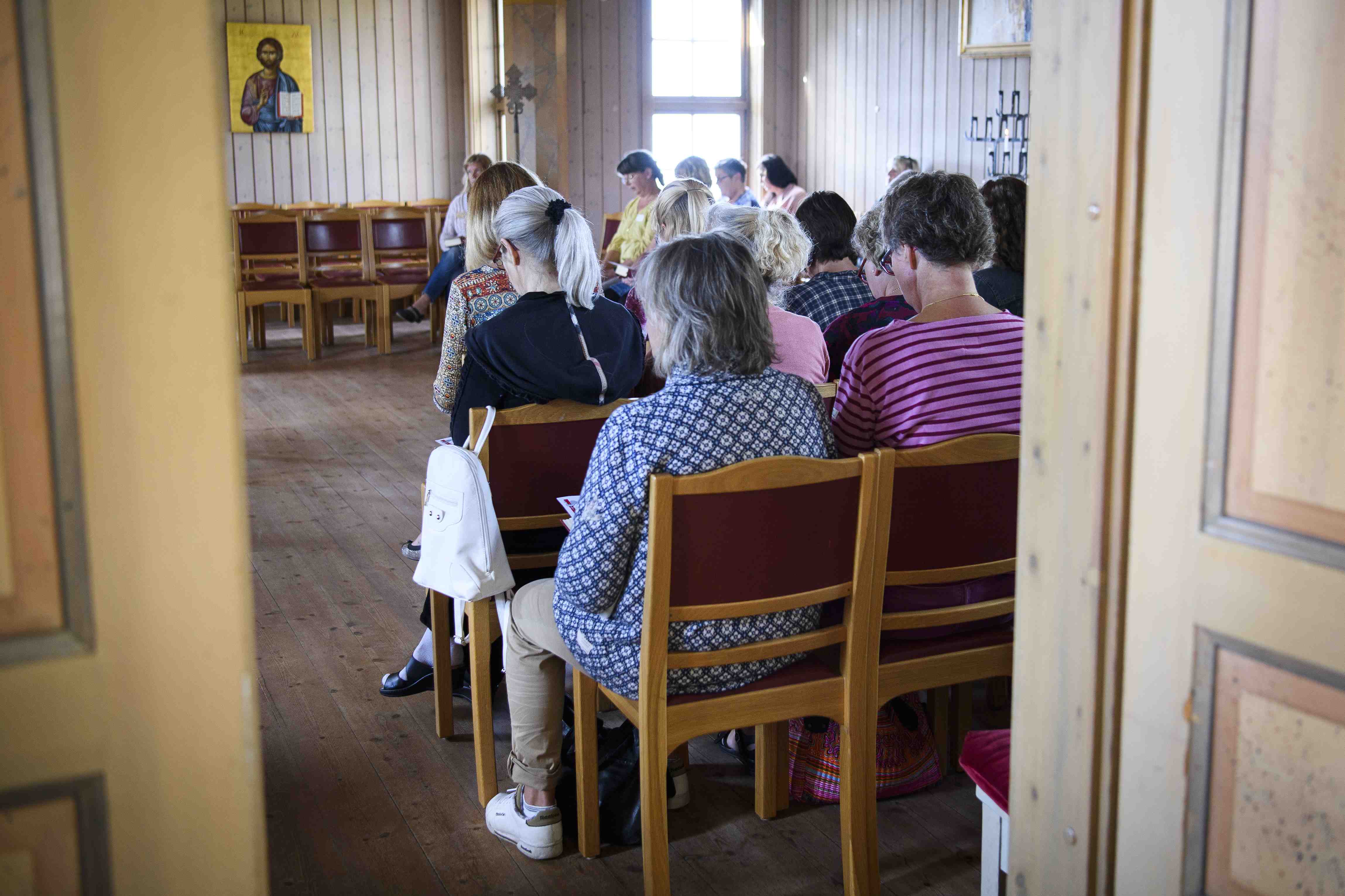 Andakt i kapellet Foto: Magnus Aronson