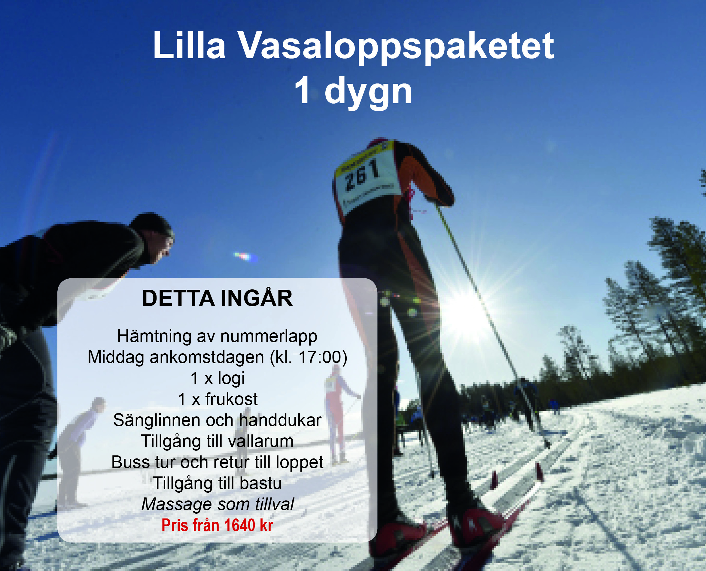 Lilla Vasaloppspaketet 1 foto pressbild Vasaloppet