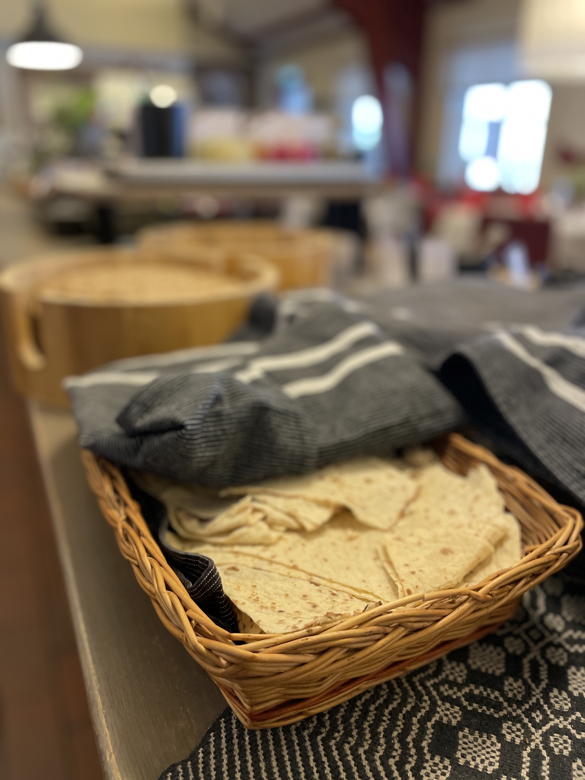 Julmat, tuttul, bröd, buffé