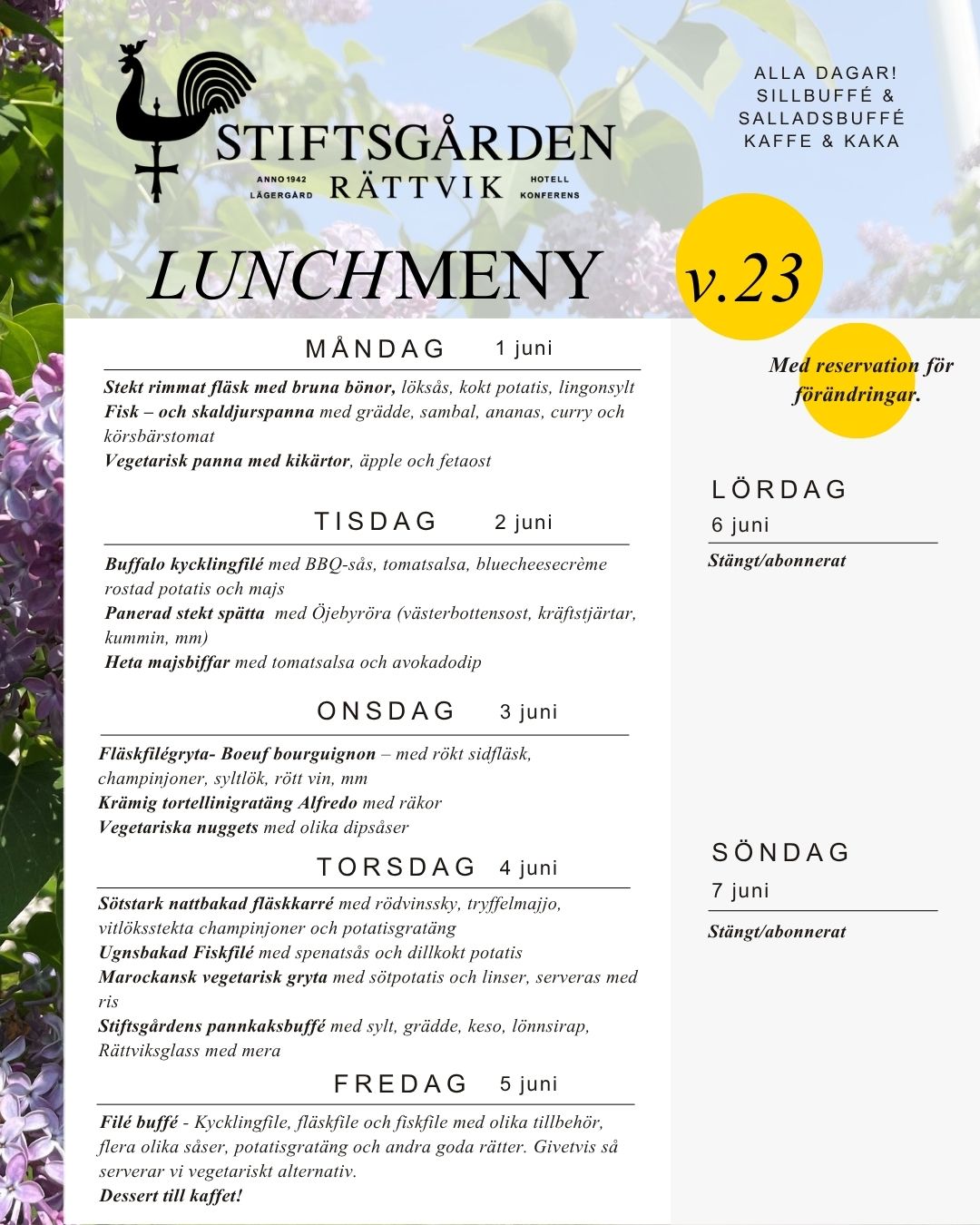Lunchmeny v23